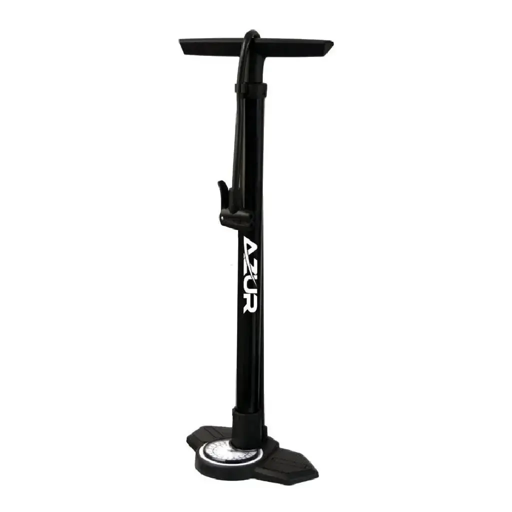 Azur Mistral Dual Head Floor Pump Black 1