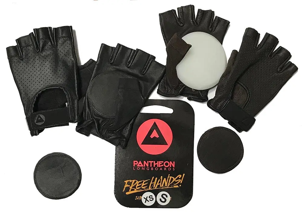 Pantheon - Freehands Fingerless Slide Gloves (Brown) 1