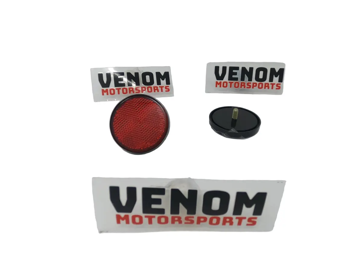 Venom 1000W E-Racer Atv | Round Reflectors (Red) [1780800006] 1
