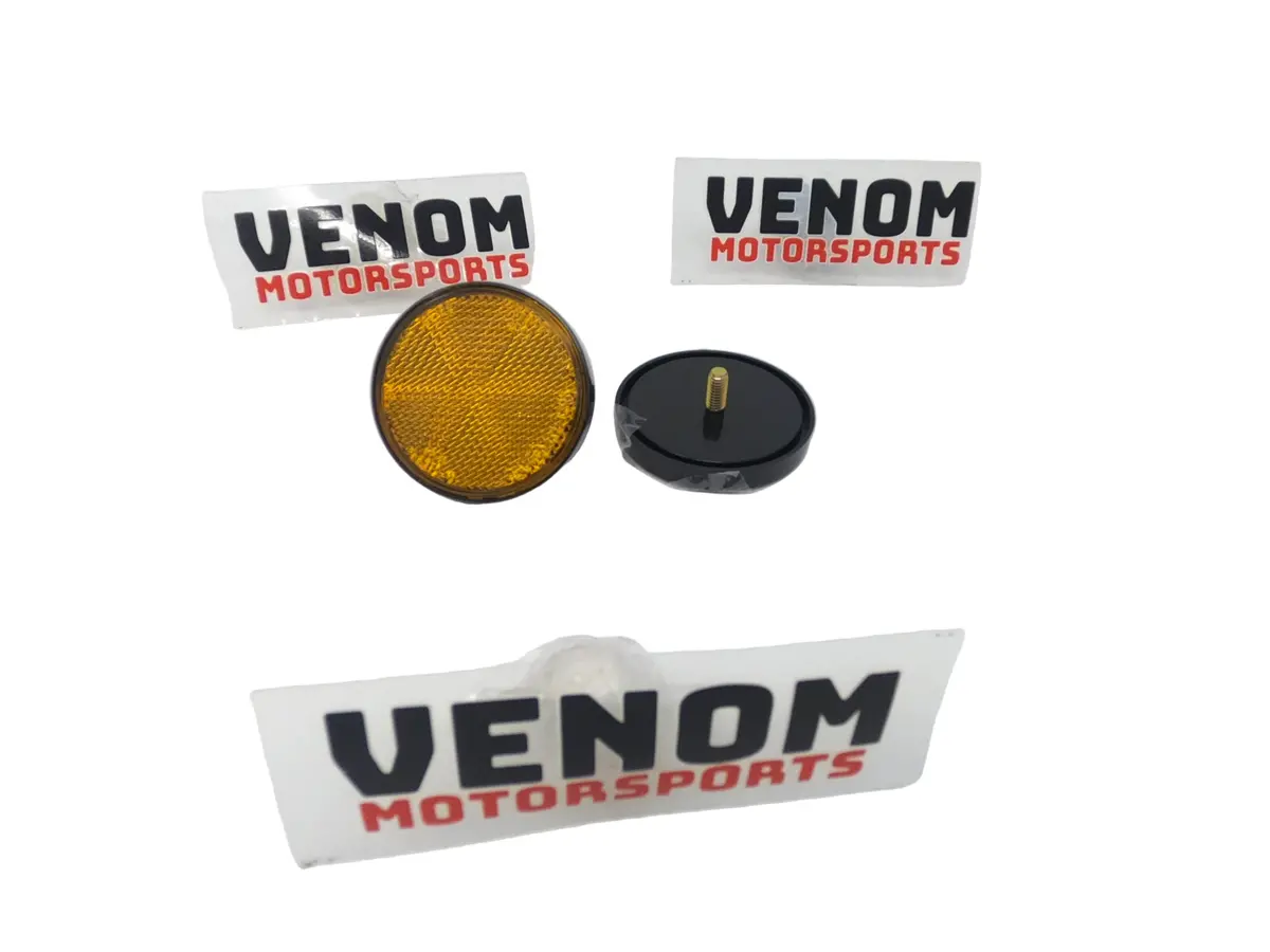 Venom 1000W E-Racer Atv | Round Reflectors (Orange) [17808000080] 1