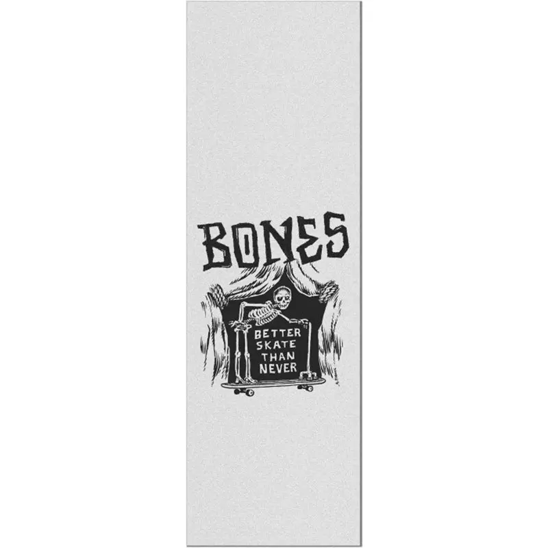 Bones Wheels Better Sk8 Than Never Grip Tape Sheet - 10.5" X 33" Clear 1