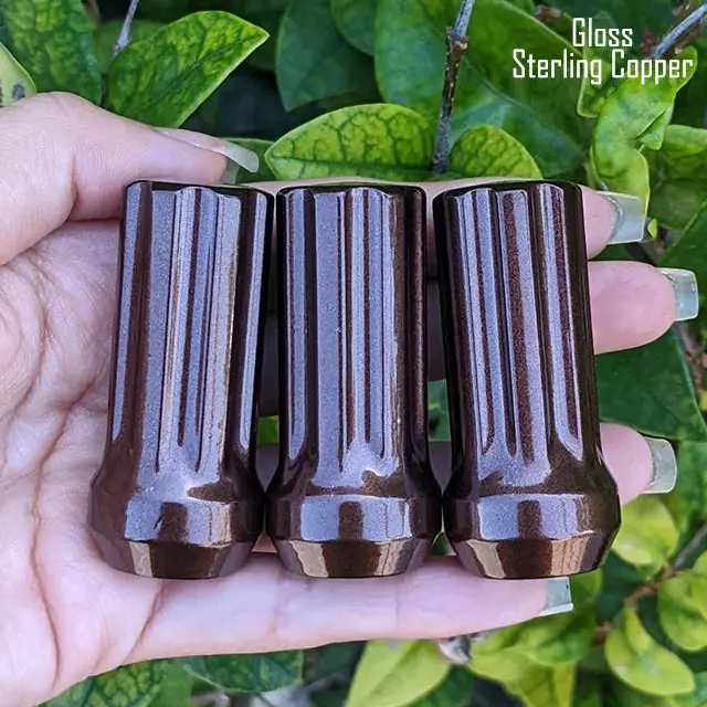 Set of 32 premium 14×1.5mm 7-spline lug nuts, each 2 inches tall, featuring durable powder-coated finish and including two custom-fit key sockets for secure, hassle-free installation. - Image 15