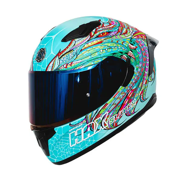 Hax Gear - Obsidian Alebrije Dragon Slayer Turquoise Helmet 1