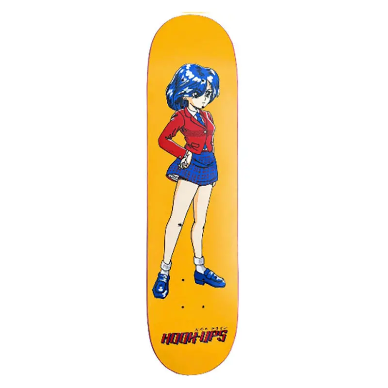 Hook-Ups 30 Years Anniversary 7.5" X 31" Og School Girl Skateboard Deck 1