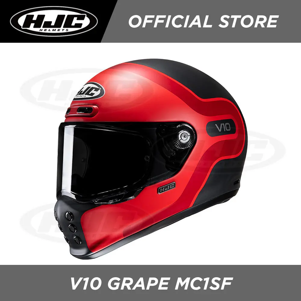 Hjc Helmets V10 Grape Mc1sf 1
