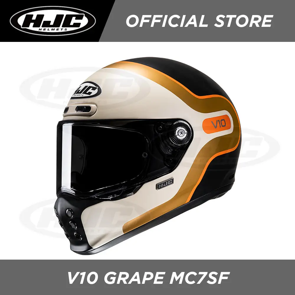 Hjc Helmets V10 Grape Mc7sf 1