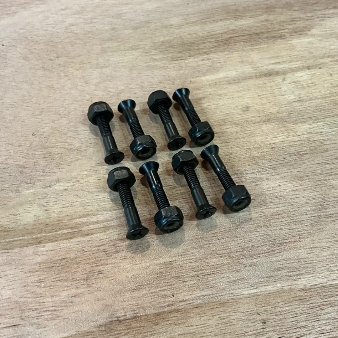 Sbdw - Flat Head Bolts & Lock Nuts (Black) 1
