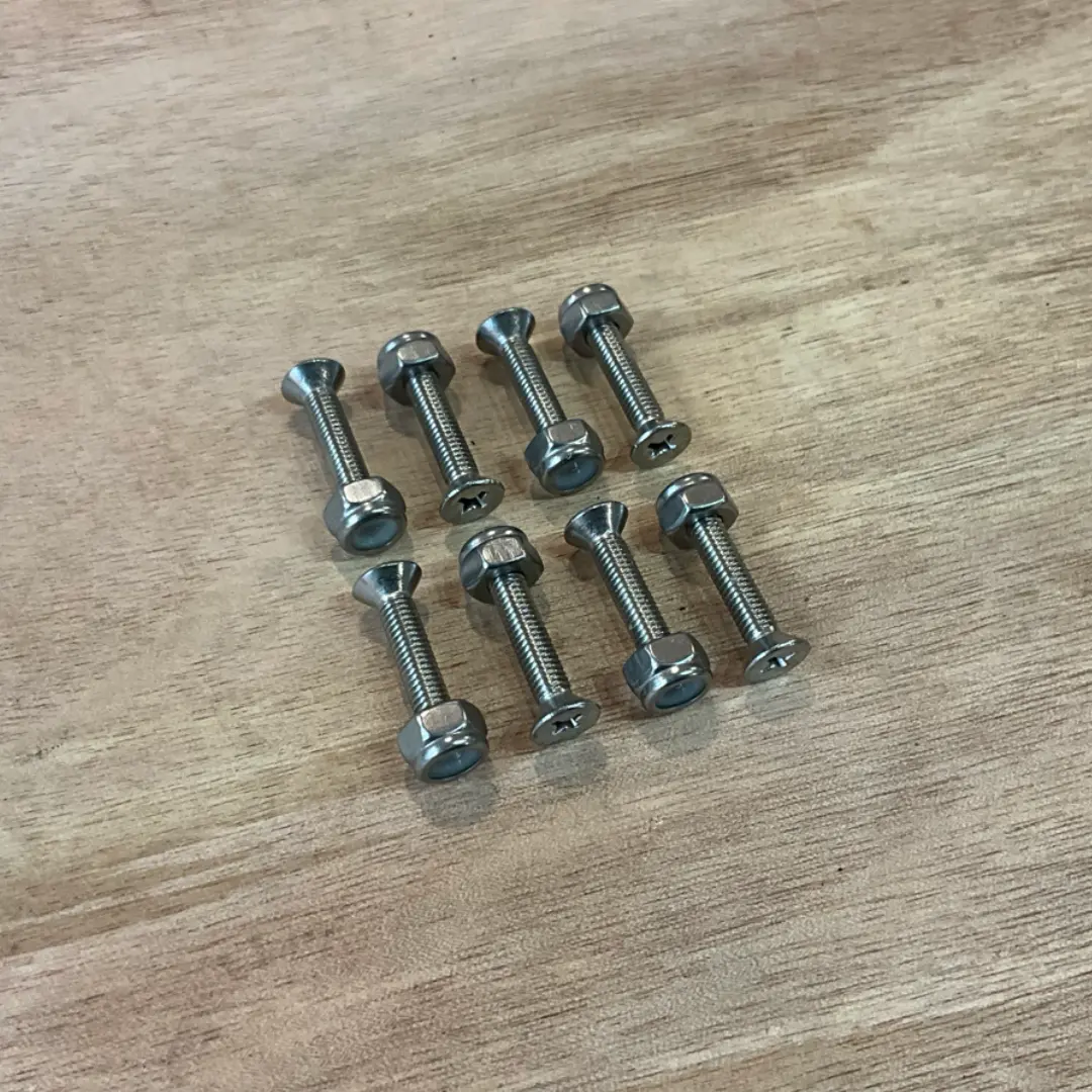 Sbdw - Stainless Steel Flat Head Bolts & Lock Nuts - Enjoy $30 Off Upon Purchase Of A Board Now Or Before! 1