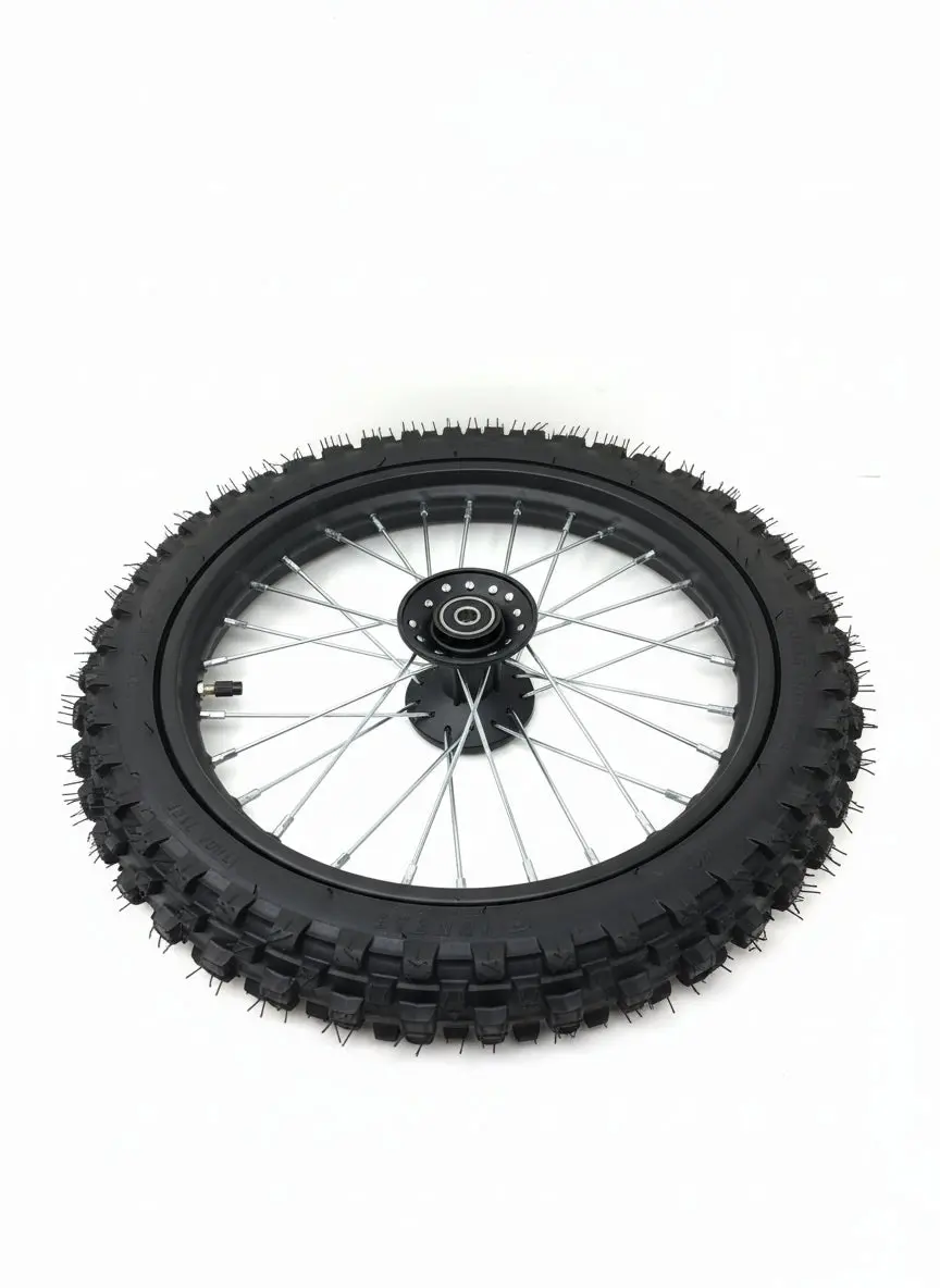 1600W Pro Electric Dirt Bike 48V | Front Tire On Rim (60/100-14) 1