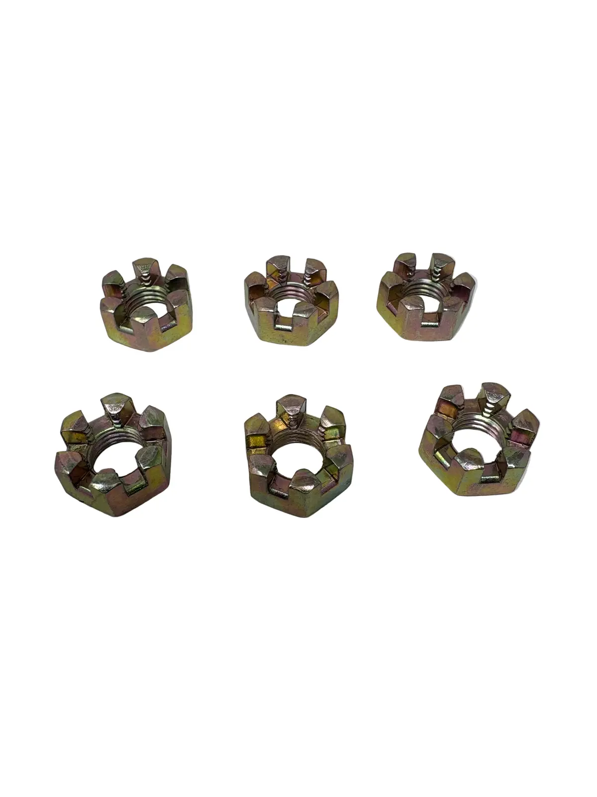 Grizzly 125Cc Atv | Castle Nuts For Tie Rod (6 Pcs) (Gb/T41m10b8.8) 1