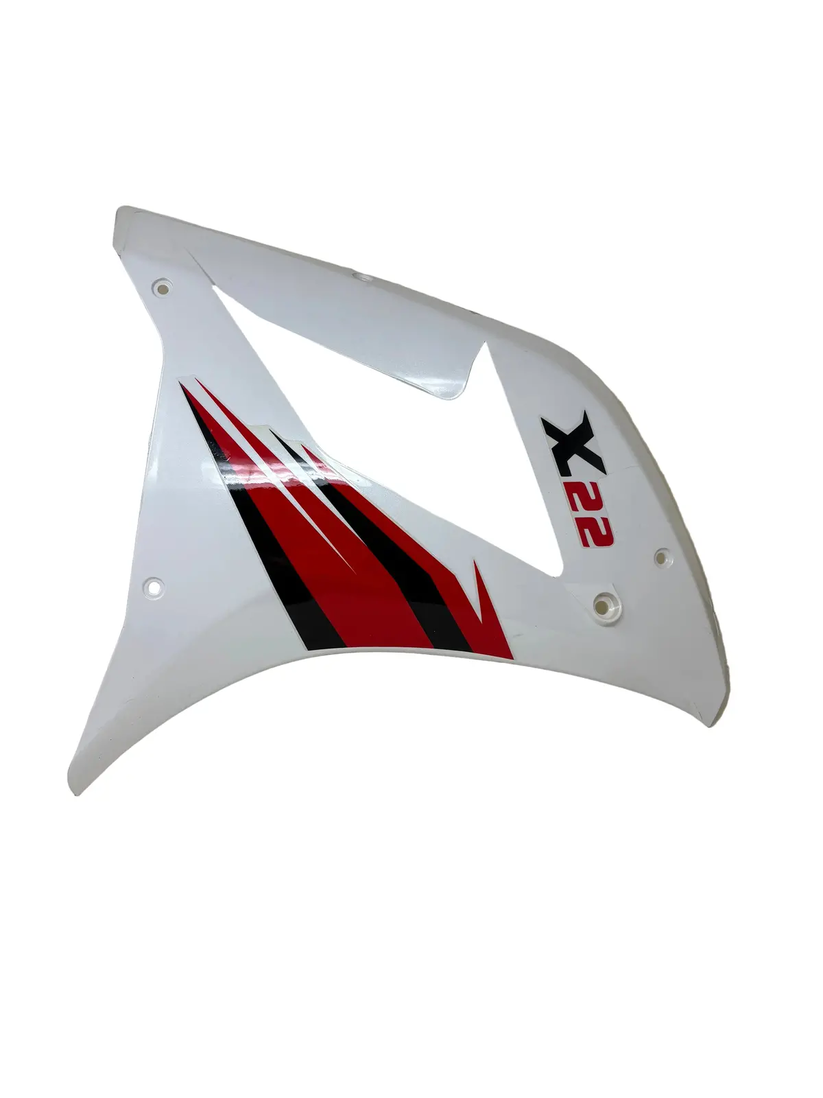 Venom X22 125Cc Motorcycle | Right Side Fairing (White W/ Red Font) (125001003) 1