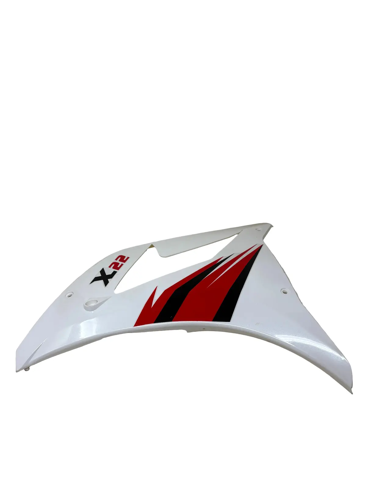 Venom X22 125Cc Motorcycle | Left Side Fairing (White W/ Red Font) (125001004) 2