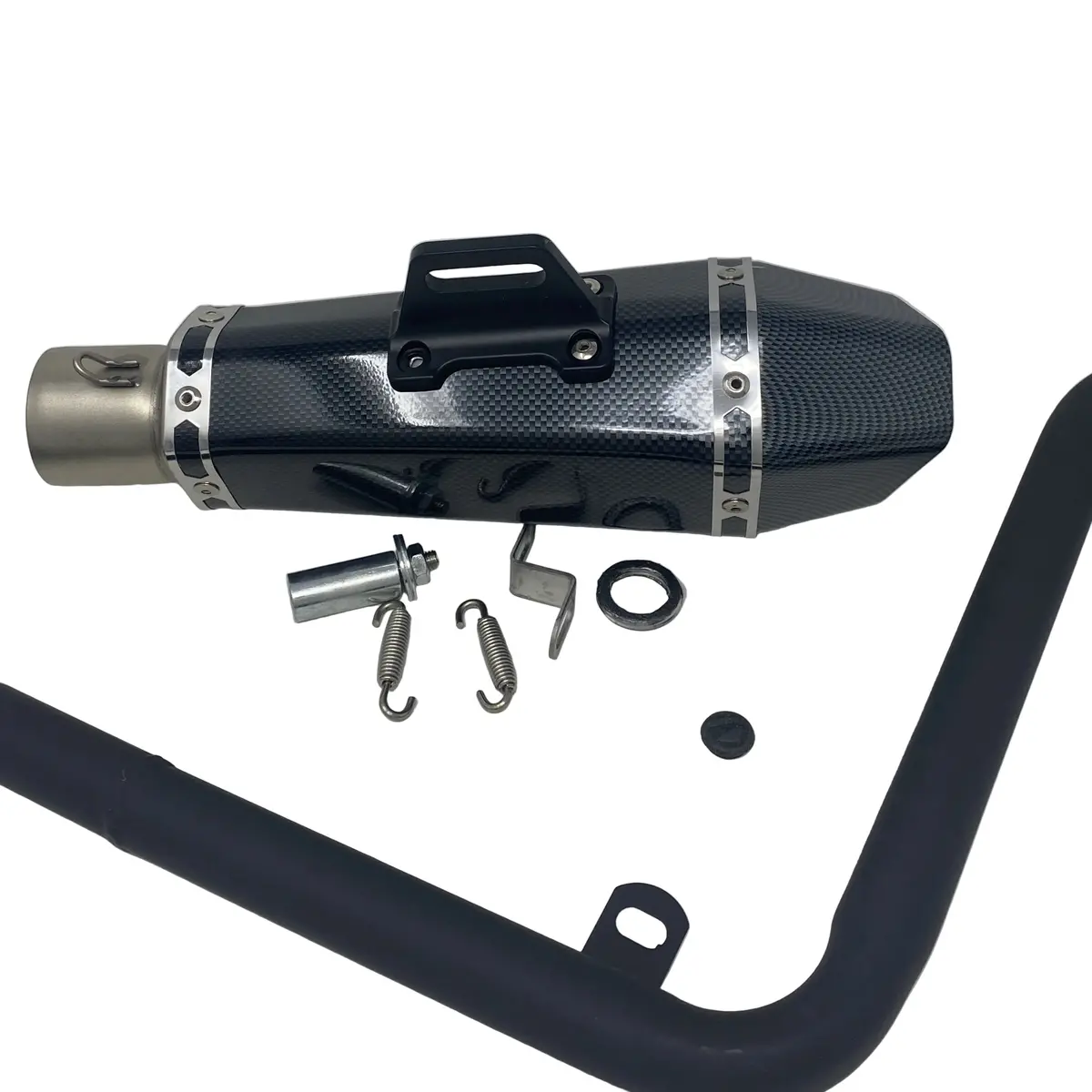 Venom Carbon Fiber Exhaust + Pipe + Db Killer | Venom X20 | X21rs | Vader 125Cc Motorcycles 1