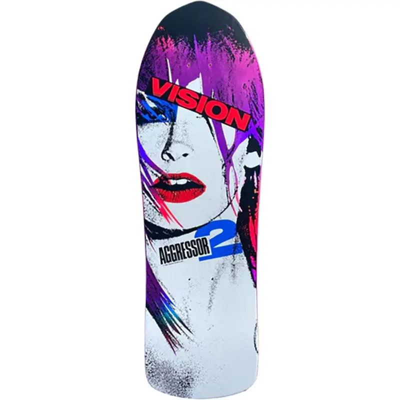Vision Aggressor 2 Limited Pink Foil Color Way 10.25"X30.5" Skateboard Deck 1
