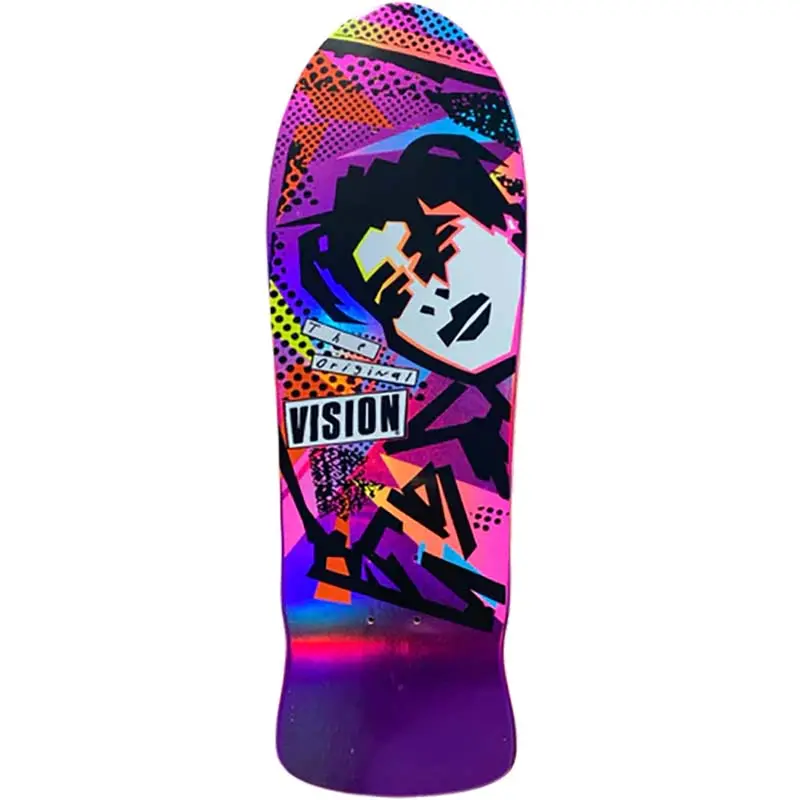 Vision Original Mg Limited Pink Foil Color Way 10" X 30" Skateboard Deck 1