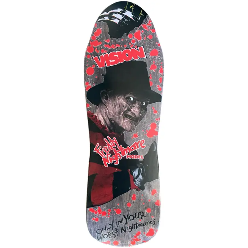 Vision Joker Freddy Nightmare Reissue Deck - Black Stain - 10" X 30.5" 1