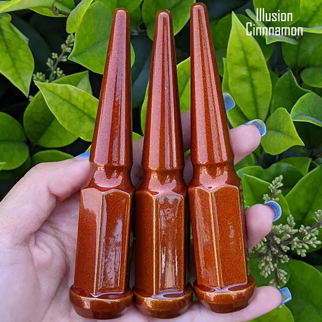 24 Pc 12X1.5 Spike Lug Nuts 4.5" Tall - Powder Coated - Various Colors 52