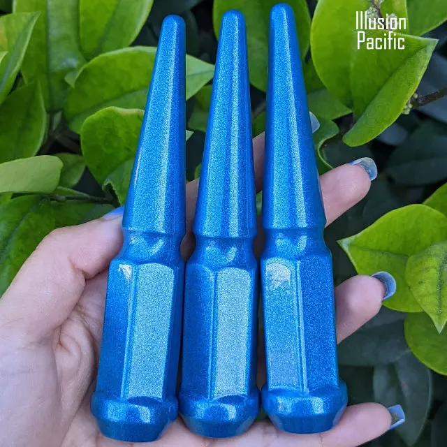 24 Pc 12X1.5 Spike Lug Nuts 4.5" Tall - Powder Coated - Various Colors 64