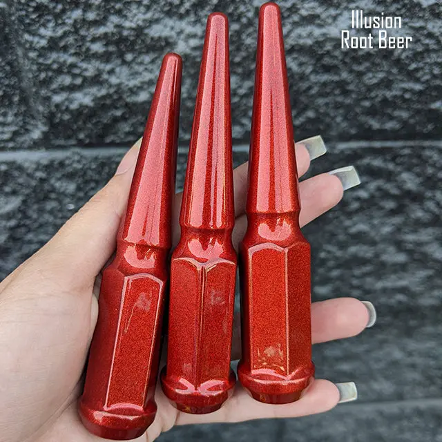 24 Pc 12X1.5 Spike Lug Nuts 4.5" Tall - Powder Coated - Various Colors 67