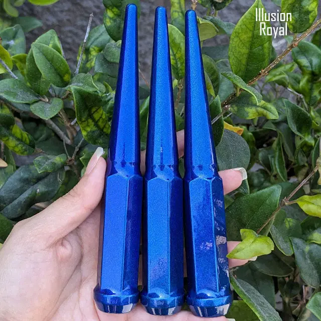 20 Pc 9/16-18 Spike Lug Nuts 6" Tall - Powder Coated - Various Colors 68
