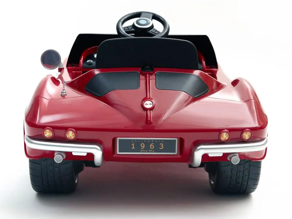 1963 Corvette Stingray 12V Electric Ride-On Toy Car - Red 1