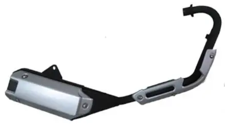 Lifan Kpm200 Motorcycle | Full Exhaust (Kpmf13-08) 1