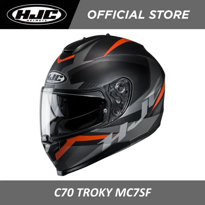 Hjc Helmets C70 Troky Mc7sf 1