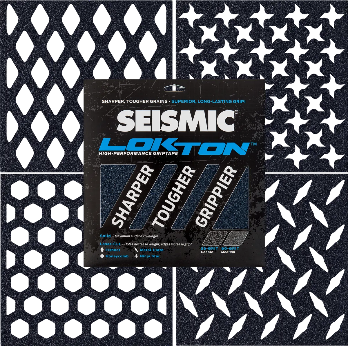 Seismic - Lokton Grip Lasercut (36/60-Grit) 1