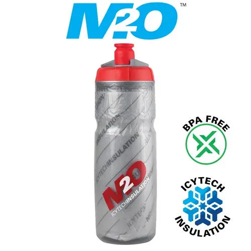 Pilot Water Bottle - 620Ml - Smoke/Red - Insulated 1