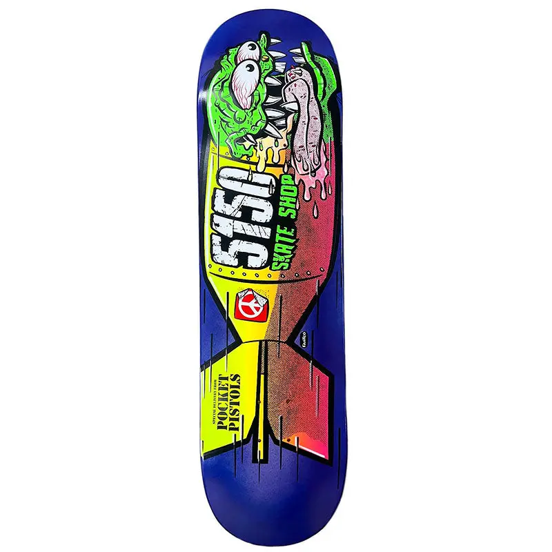 Pocket Pistols X 5150 Skate Shop Collab 8.25" Skateboard Deck B-7 1