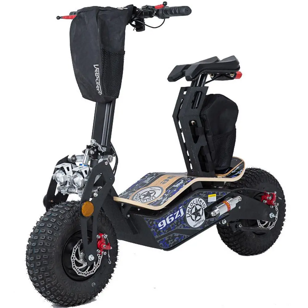 Velocifero 1600 Watts Mad Electric Scooter With Wood Deck - 48 Volts 3