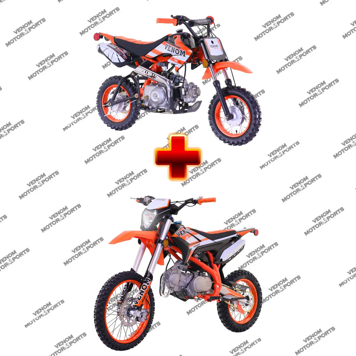 [Bundle 2X Bikes] Venom Mx70 Dirt Bike + Venom Thunder 125Cc Dirt Bike 1