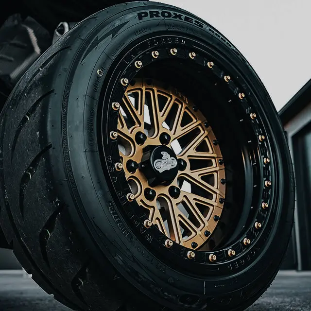 V-2 Beadlock Vnm Forged Aluminum Utv Wheels For Can Am Maverick R 6 Lug 1