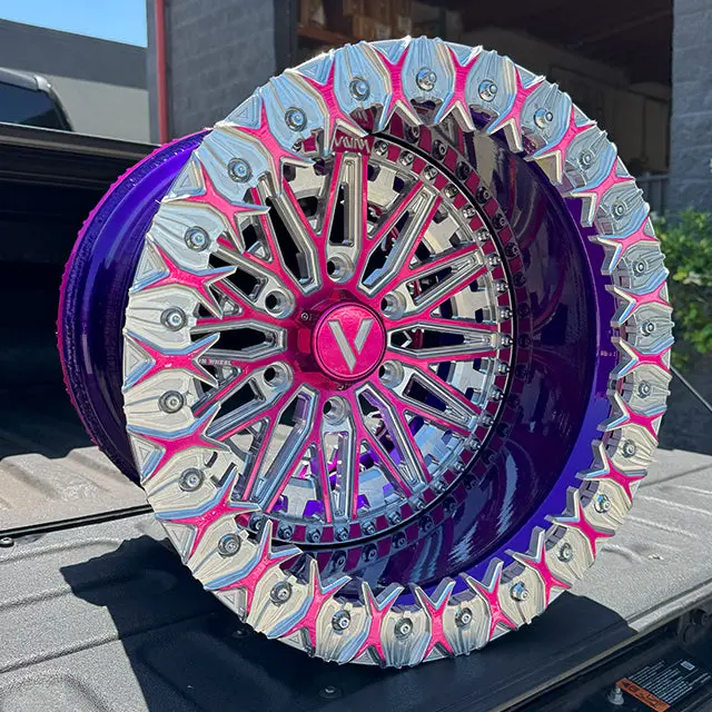 V-8 Beadlock Vnm Forged Aluminum Utv Wheels For Can Am Maverick R 1