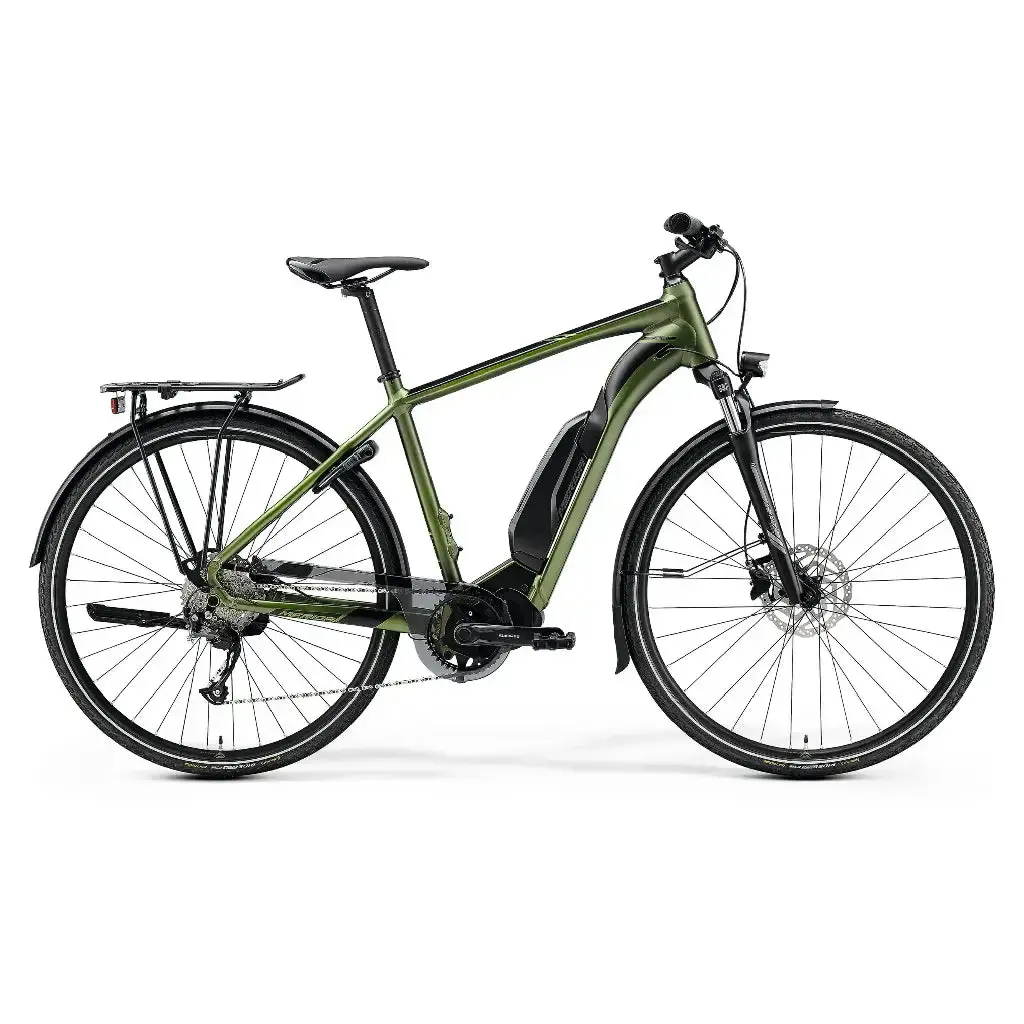 Merida Espresso 300 Se Eq 504Wh Electric Bike Hybrid E-Bike Silk Fog Green 1
