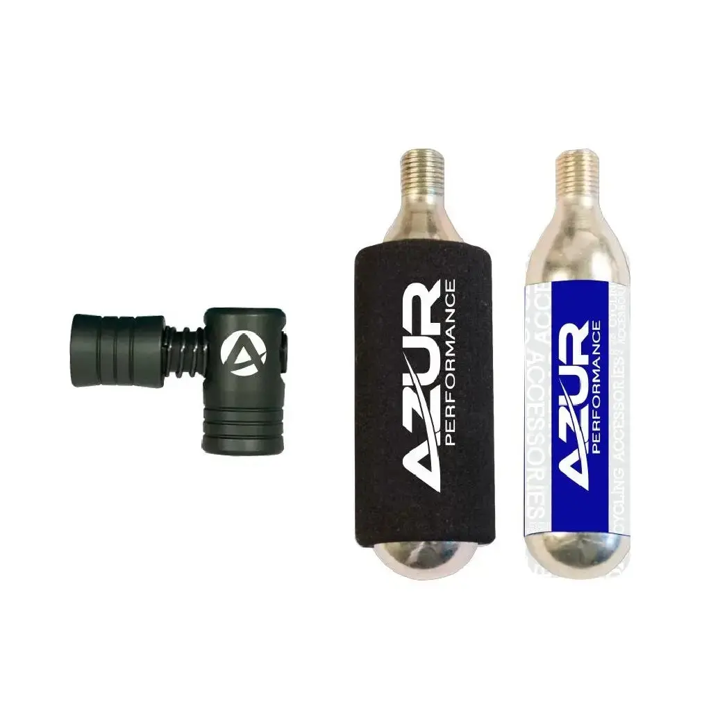Azur Bike Inflator Set - Ezy Air Co2 Cartridge Set - 16G - Inflator Set 1