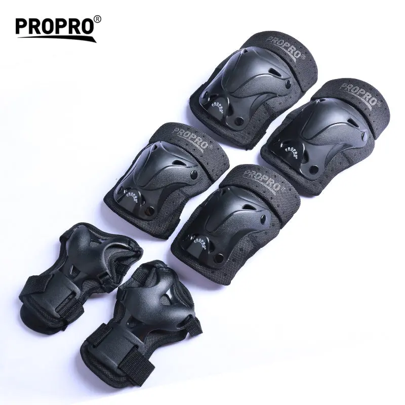 Propro - Pads & Wrist Guard Junior Set (Black) 1