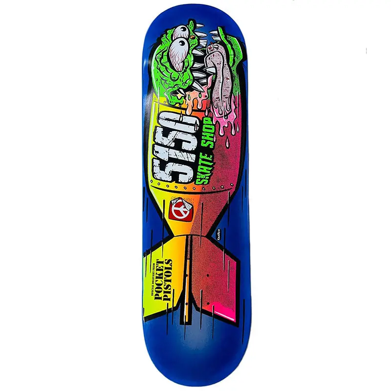 Pocket Pistols X 5150 Skate Shop Collab 8.5" Skateboard Deck A-3 1