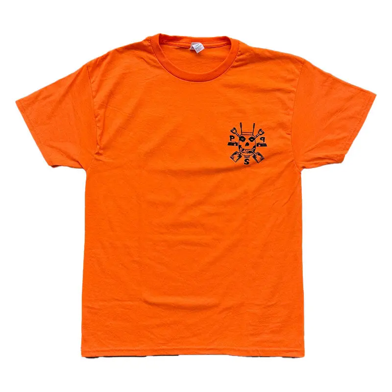 Pocket Pistols Pps Skullbarrow Tee Road Crew Short Sleeve Safety Orange (Large) 1
