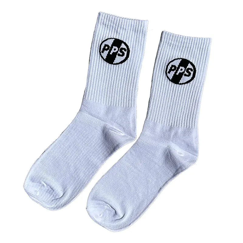 Pocket Pistols Pps Logo White Crew Socks 1Pr (Size 9 To 11) 1
