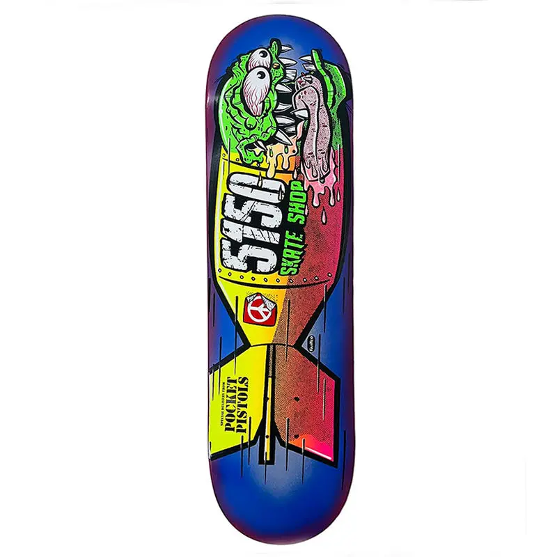 Pocket Pistols X 5150 Skate Shop Collab 8.5" Skateboard Deck A-4 1