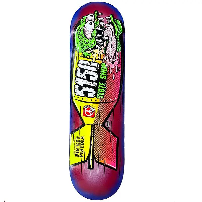 Pocket Pistols X 5150 Skate Shop Collab 8.5" Skateboard Deck A-12 1