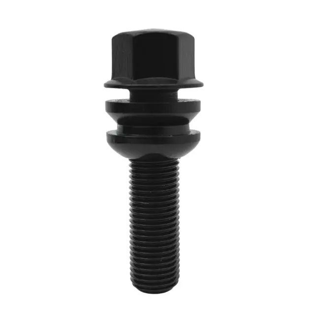 Black Porsche Oem Ball Seated Lug Bolts | M14x1.5 | 19 Mm Hex 1