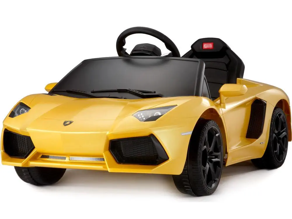 Lamborghini Aventador Lp700-4 Electric Power Wheels Toy Car 6V - Yellow 1