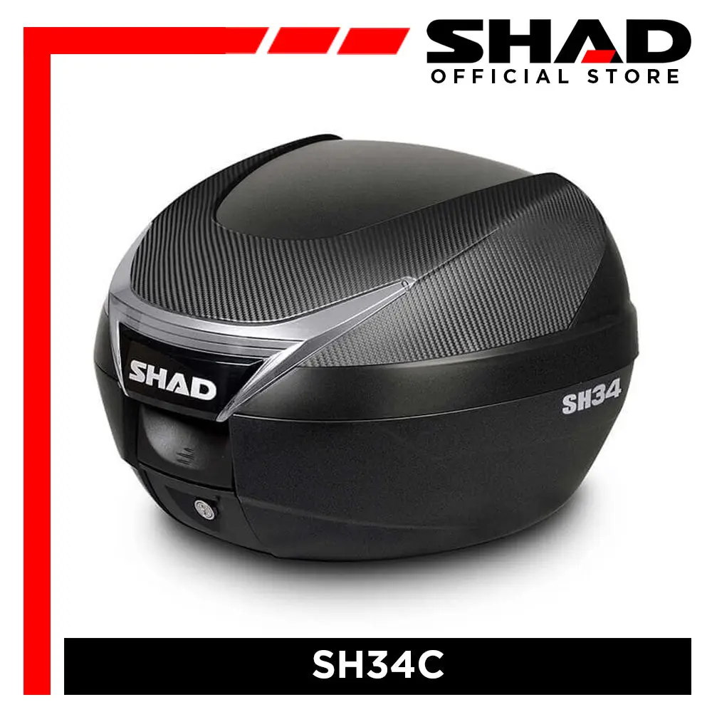 Shad Motorcycle Box Sh34c Black, Carbon 1