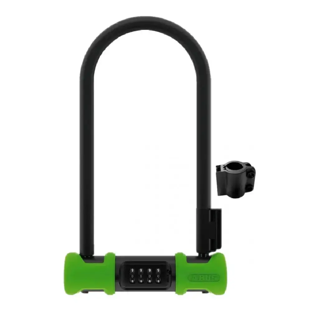 Abus Ultra 410C U-Bolt 230 X 12Mm Combination Lock + Sh34 Green 1