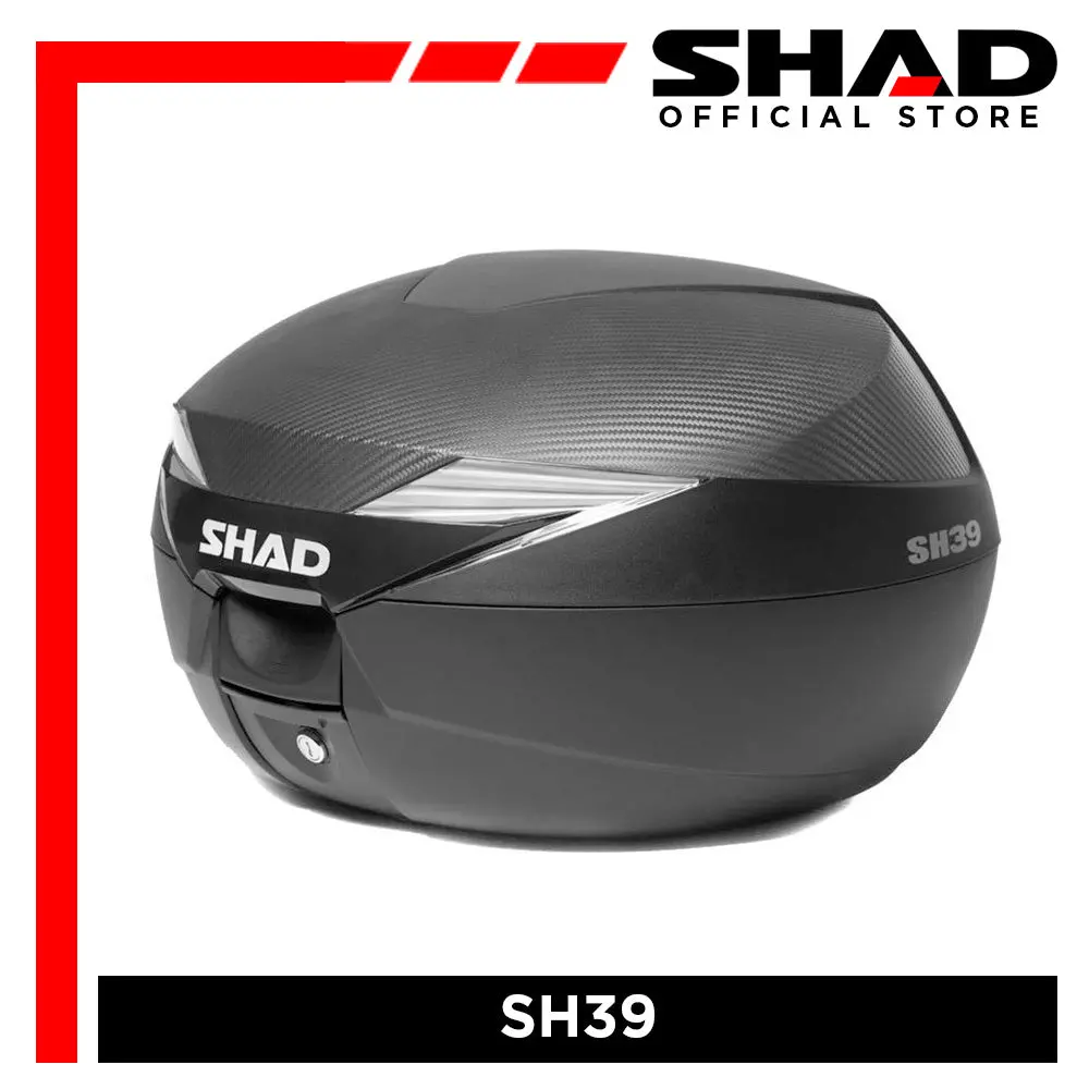 Shad Motorcycle Box Sh39c Black, Carbon 1