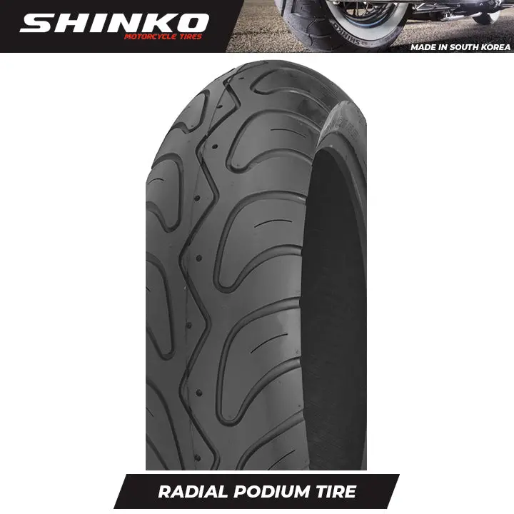 Shinko Motorcycle Tires Radial Podium 160/60Zr17 Rear Tl 1