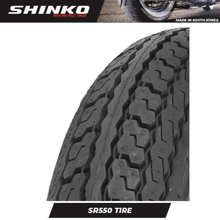 Shinko Motorcycle Tires Scooter Sr550 3.00-10 White Wall B Tt 1