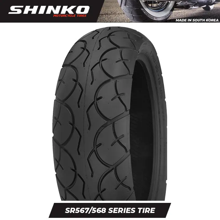Shinko Motorcycle Tire Sr568 Scooter 90/90-14 R Tl 1